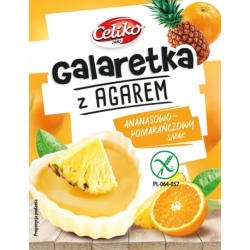 Galaretka o smaku ananasowo-pomarańczowym z agarem w proszku 45g