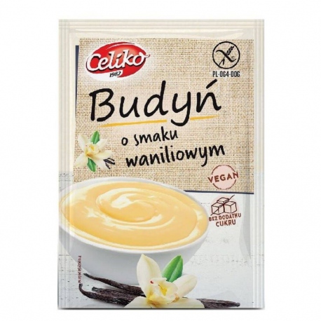 Celiko Budyń Waniliowy 40g o niskiej zaw. białka