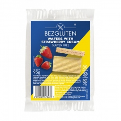 BEZ Wafelki truskawkowe bezglutenowe 90g