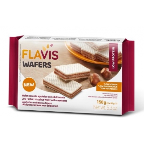 FLAVIS Wafer Wafelki orzechowe 150g