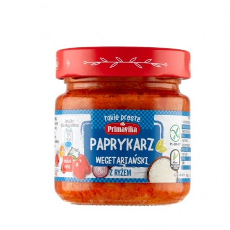 Paprykarz z RYŻEM wegetariański 160g PrimaVika