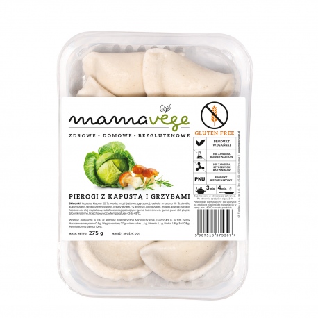 Mamavege Pierogi Kapustą i Grzybami 275 g