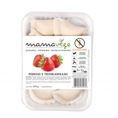 Pierogi z truskawkami 275g
