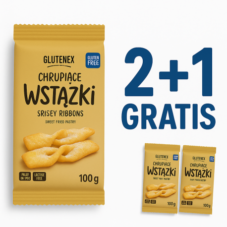 GLU Faworkii ciastka smażone 100g 2+1 gratis !!!