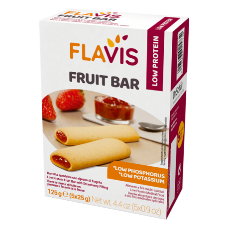 FLA Fruit bar batonik truskawkowy 125g