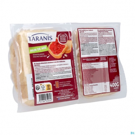 TARANIS niskobiałkowy chleb 2x200g