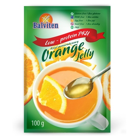 Kisiel pomarańczowy niskobiałkowy, bezglutenowy 100g
